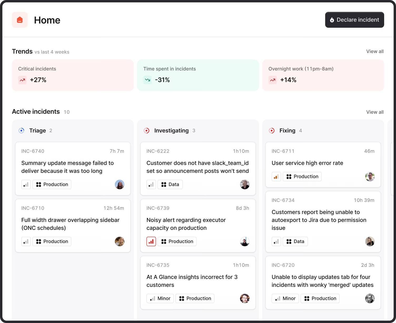 Incident management software Incident.io