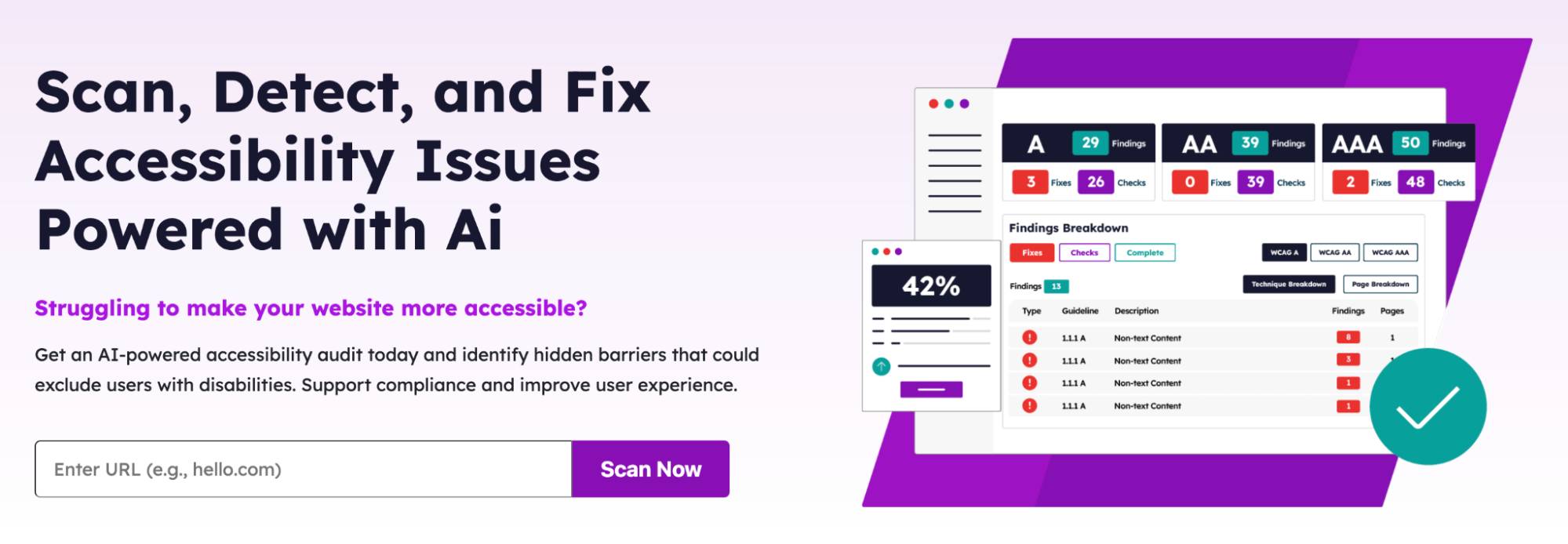 Inclusive marketing Accessibility Checker