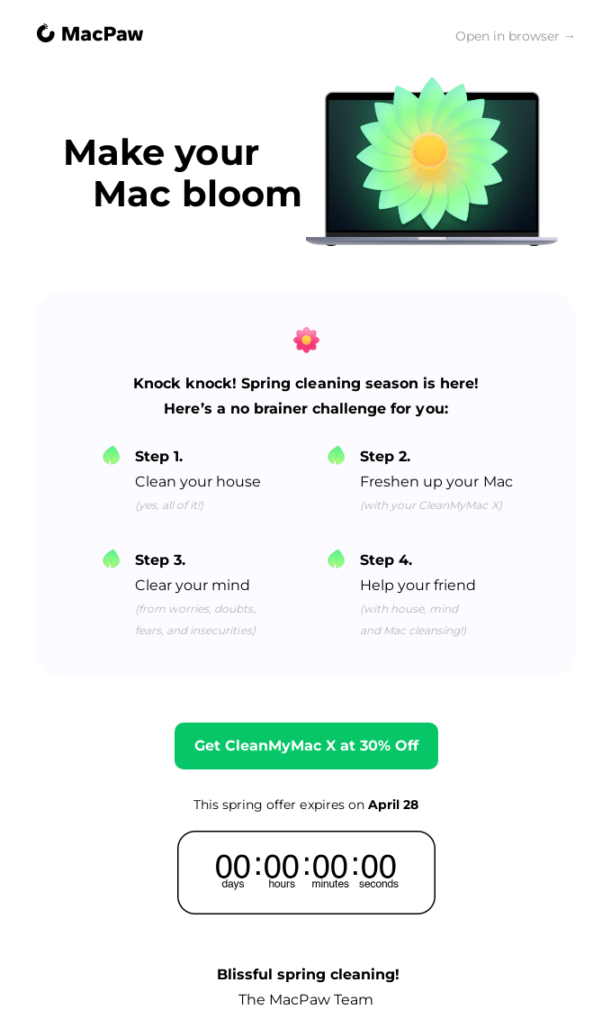 MacPaw Email Timer