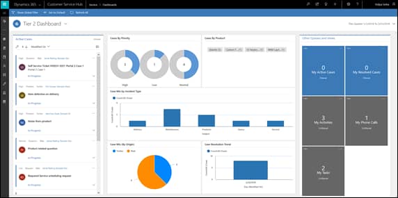 Microsoft partner Dynamics 365 use interface