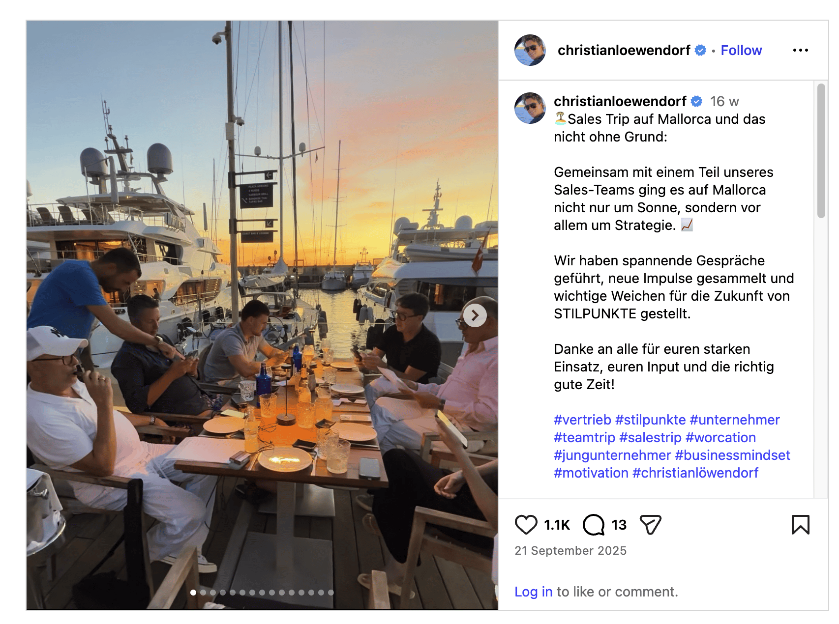 National Salesperson Day sales trip example