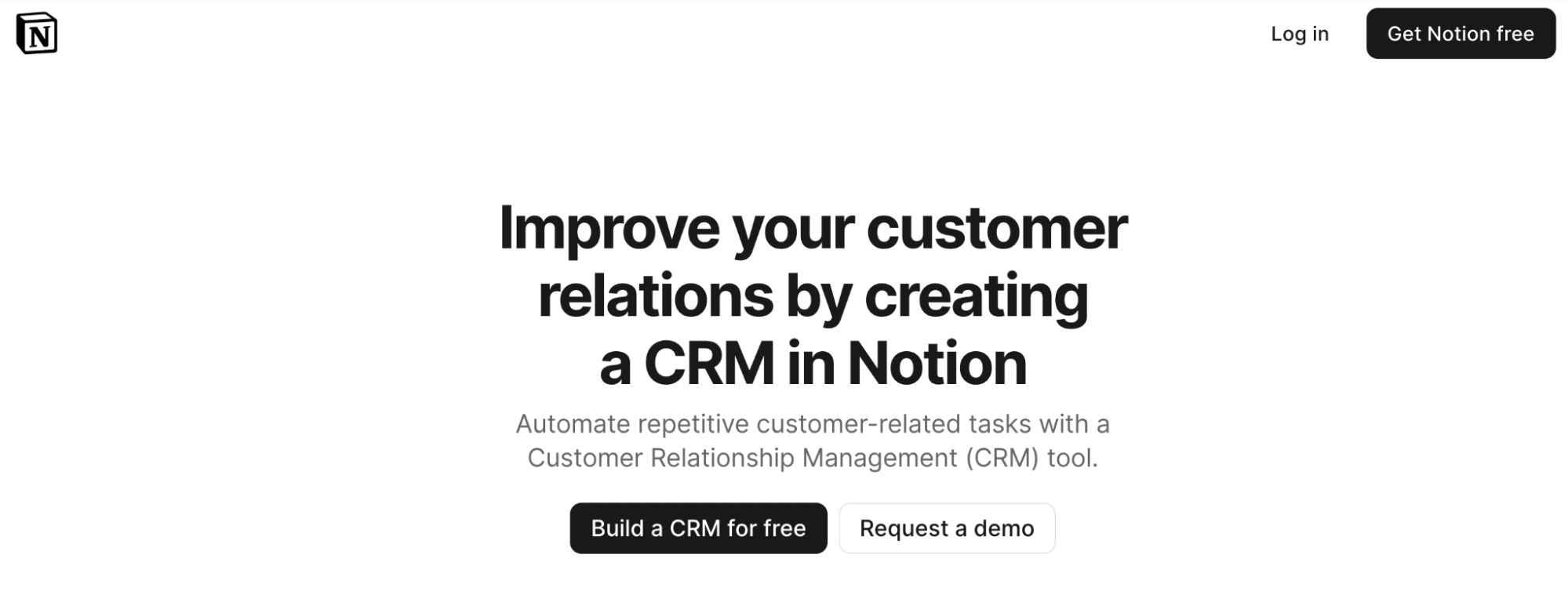 Notion CRM Funktionen