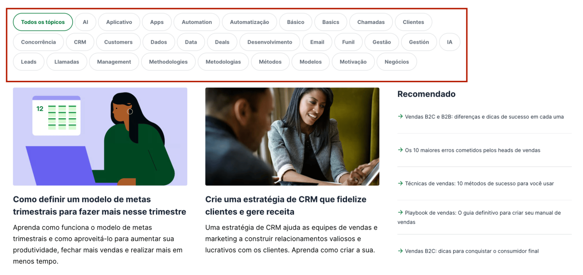 What is a blog Pipedrive blog navigation