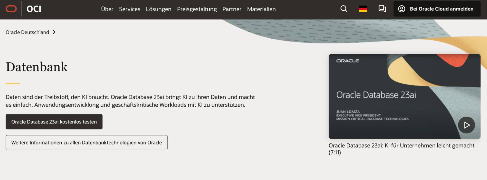 Oracle Database Datenbank Software für KMU