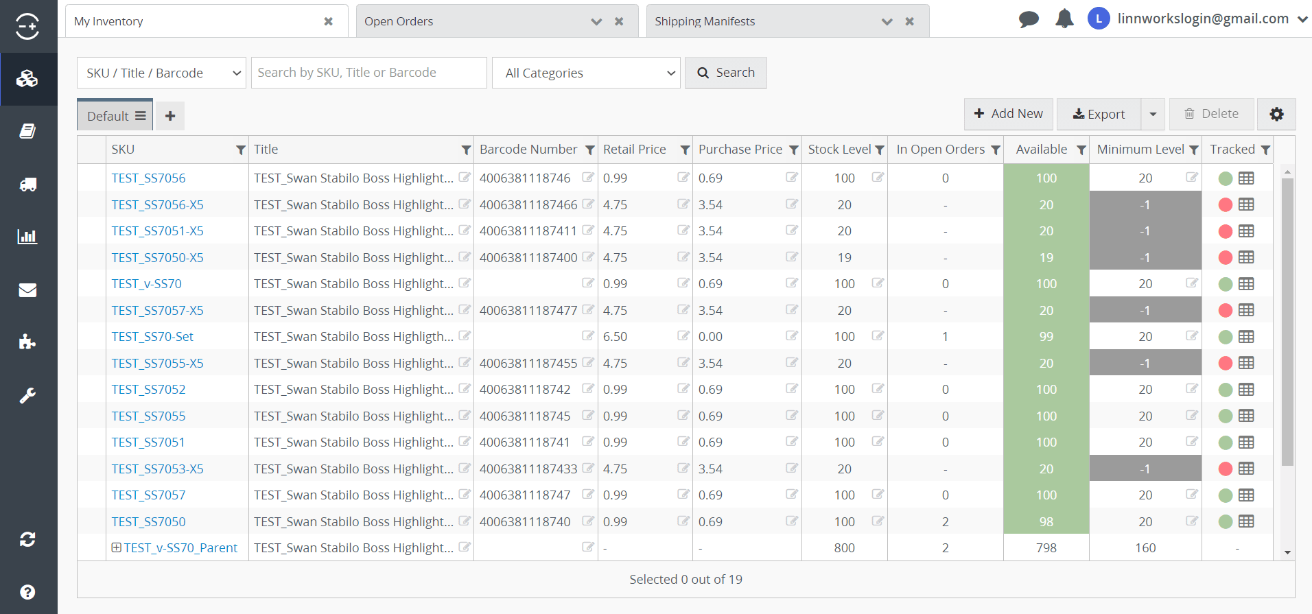 Order management software Linnworks interface
