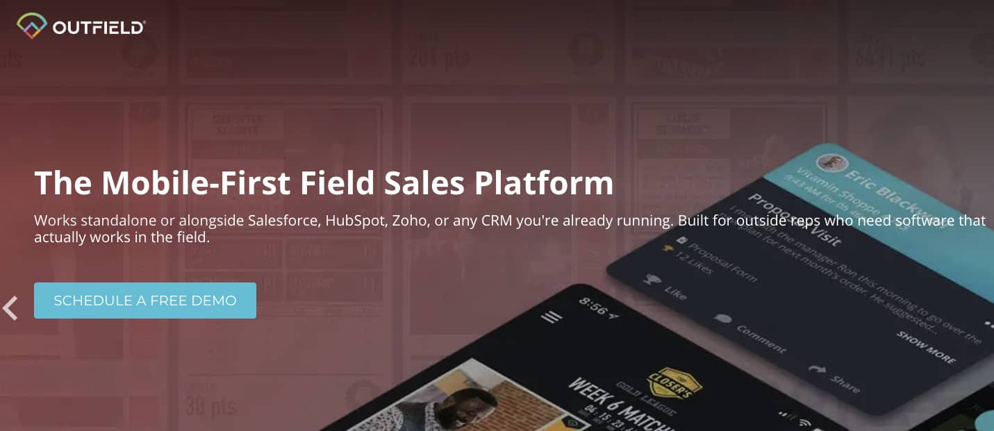 Outfield is a popular field sales and marketing platform for territory-based reps and merchandising crews