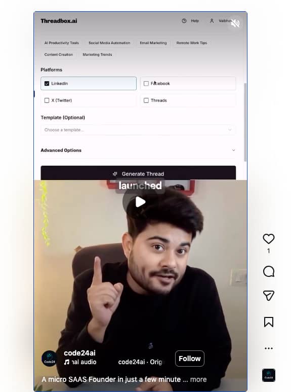 Partner program influencer example