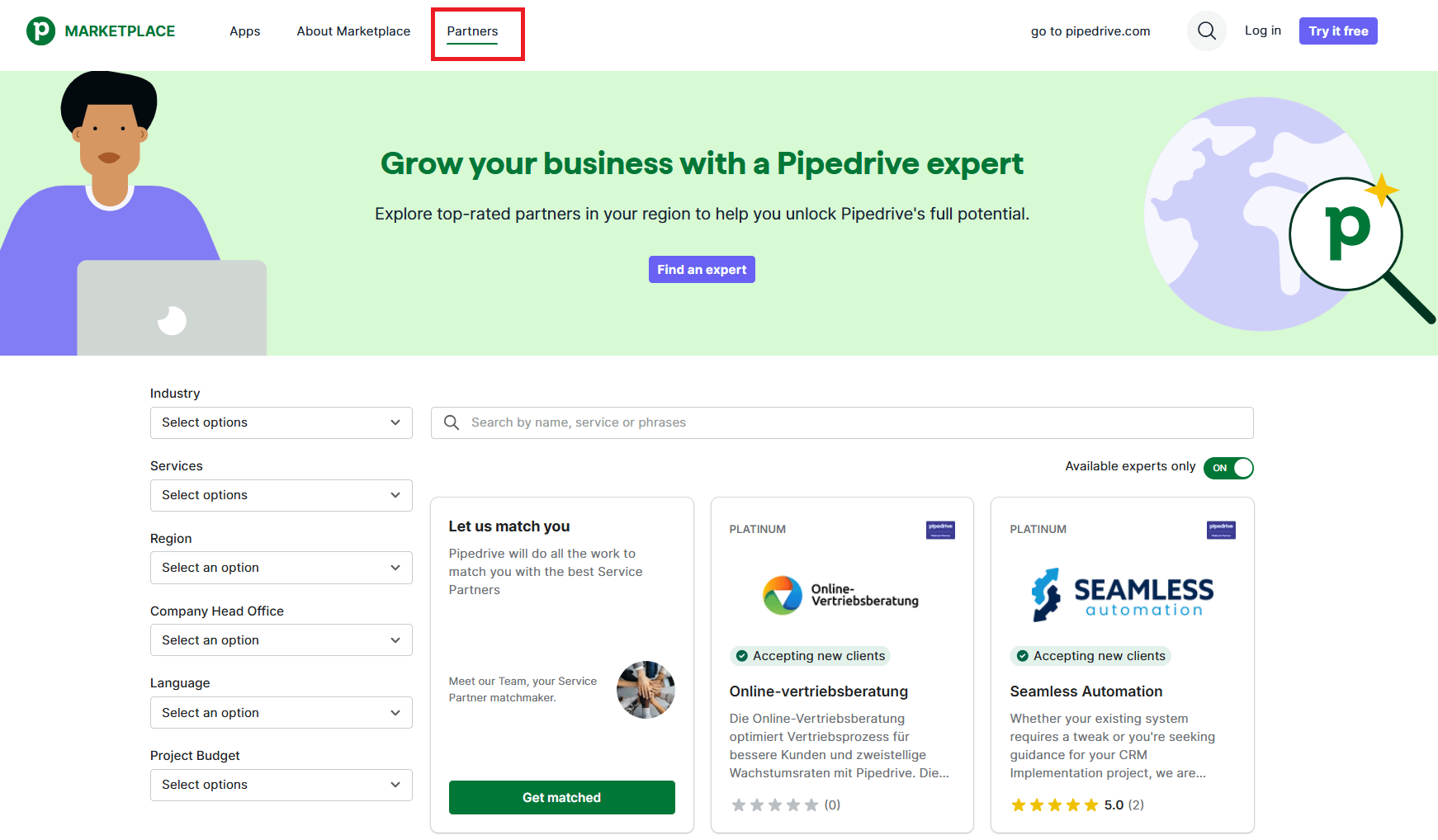  Partner solutions Pipedrive Marketplace