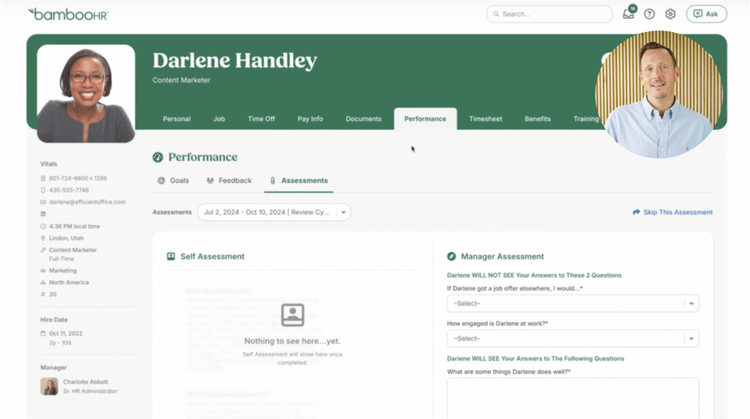 Performance management software BambooHR