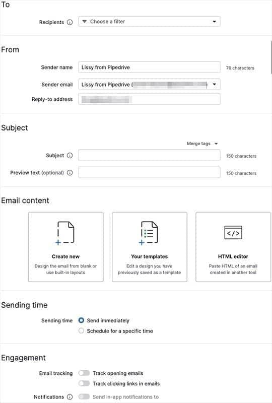 Pipedrive campaigns