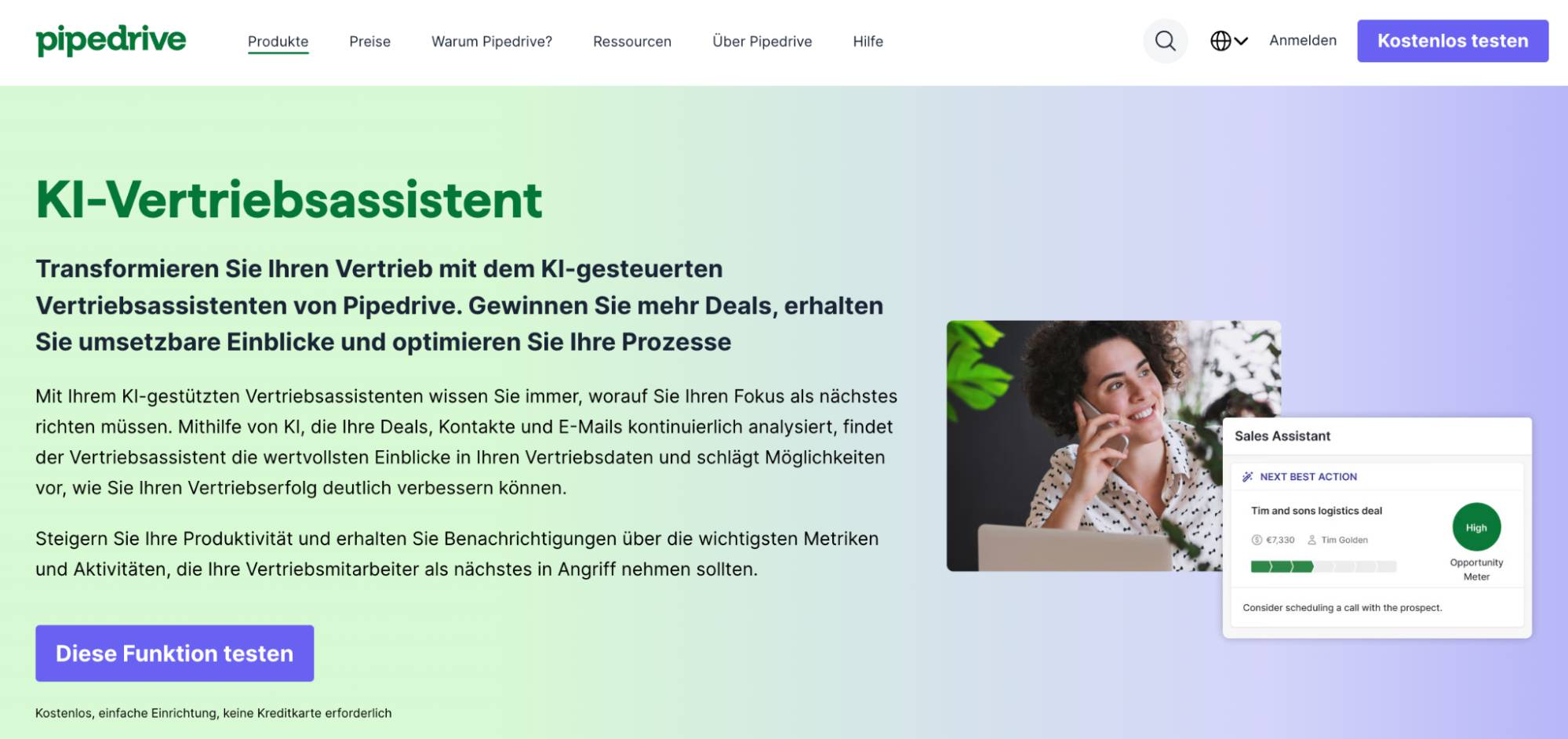 Pipedrive KI Vertriebsassistent