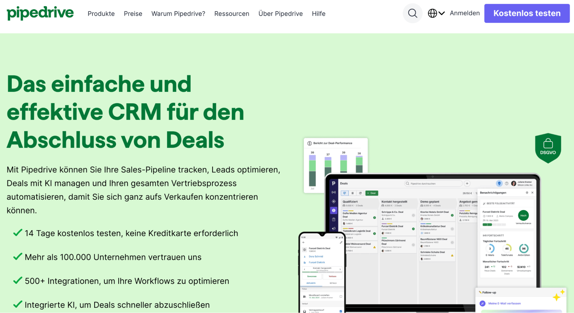 Pipedrive als Salesforce-Alternative