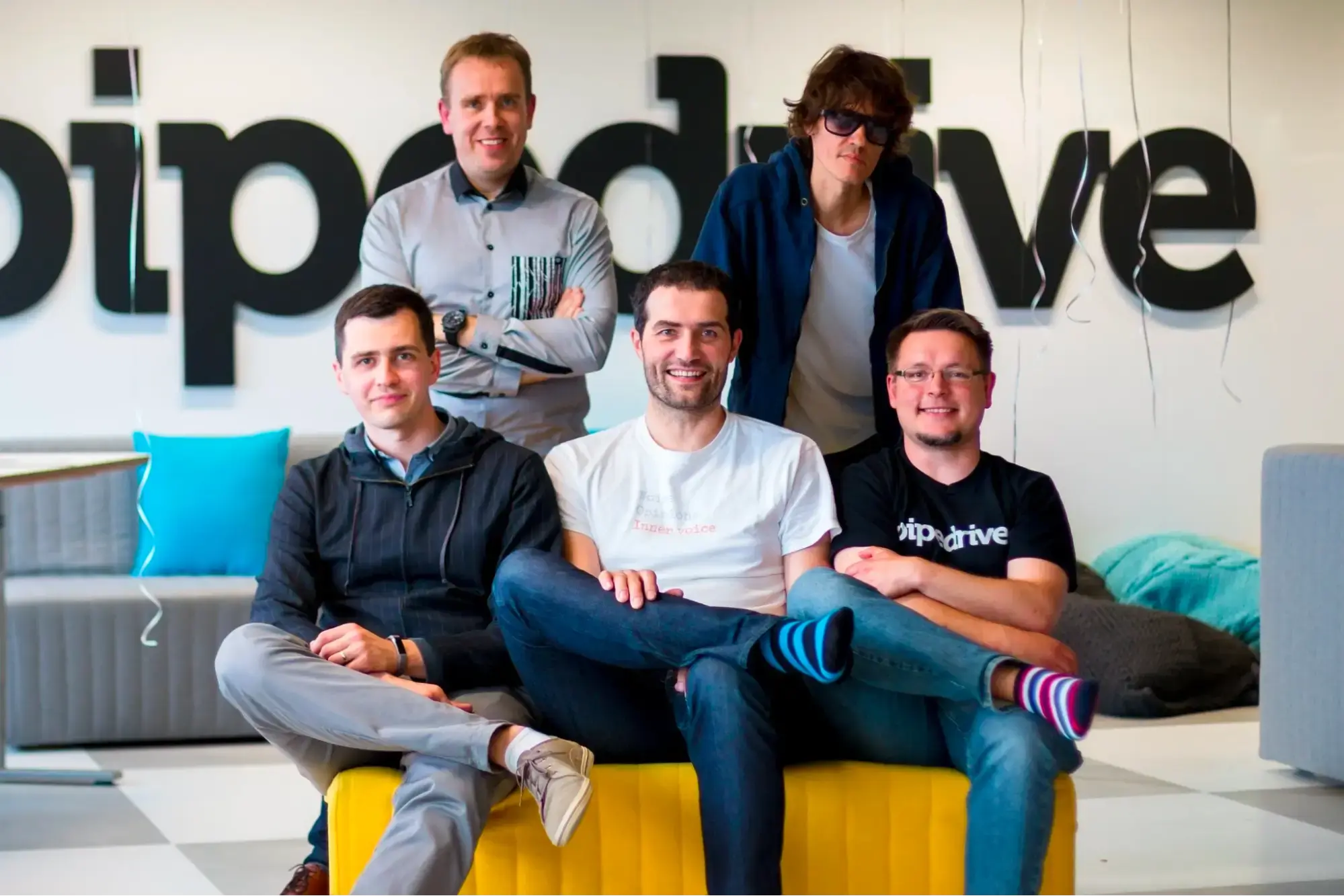 Cinco co-fundadores do Pipedrive