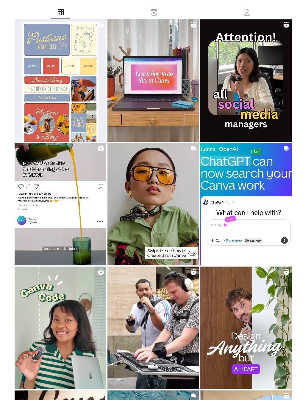 Psychographics in marketing Canva Instagram profile