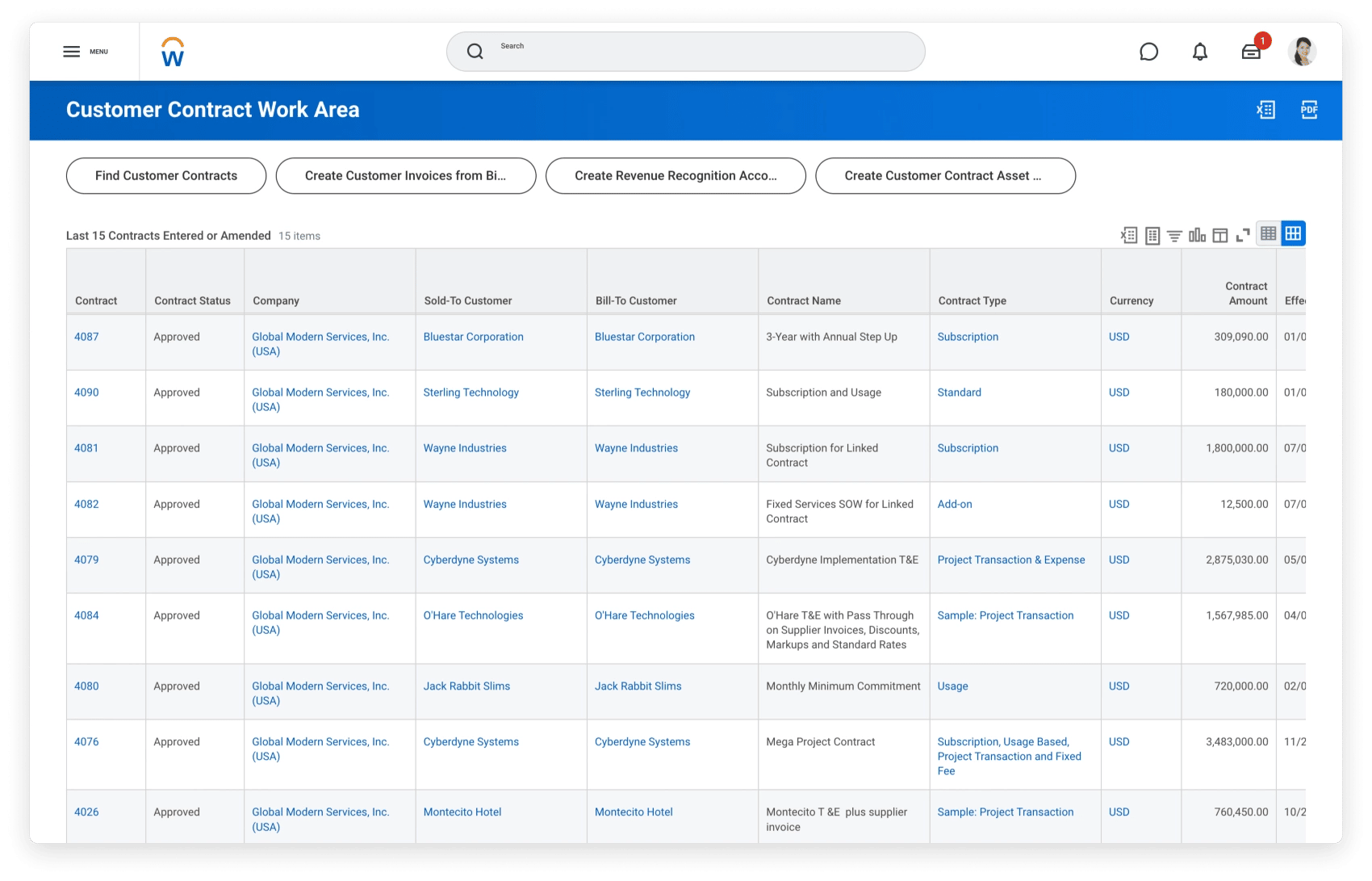 Revenue recognition software Workday Financial Management