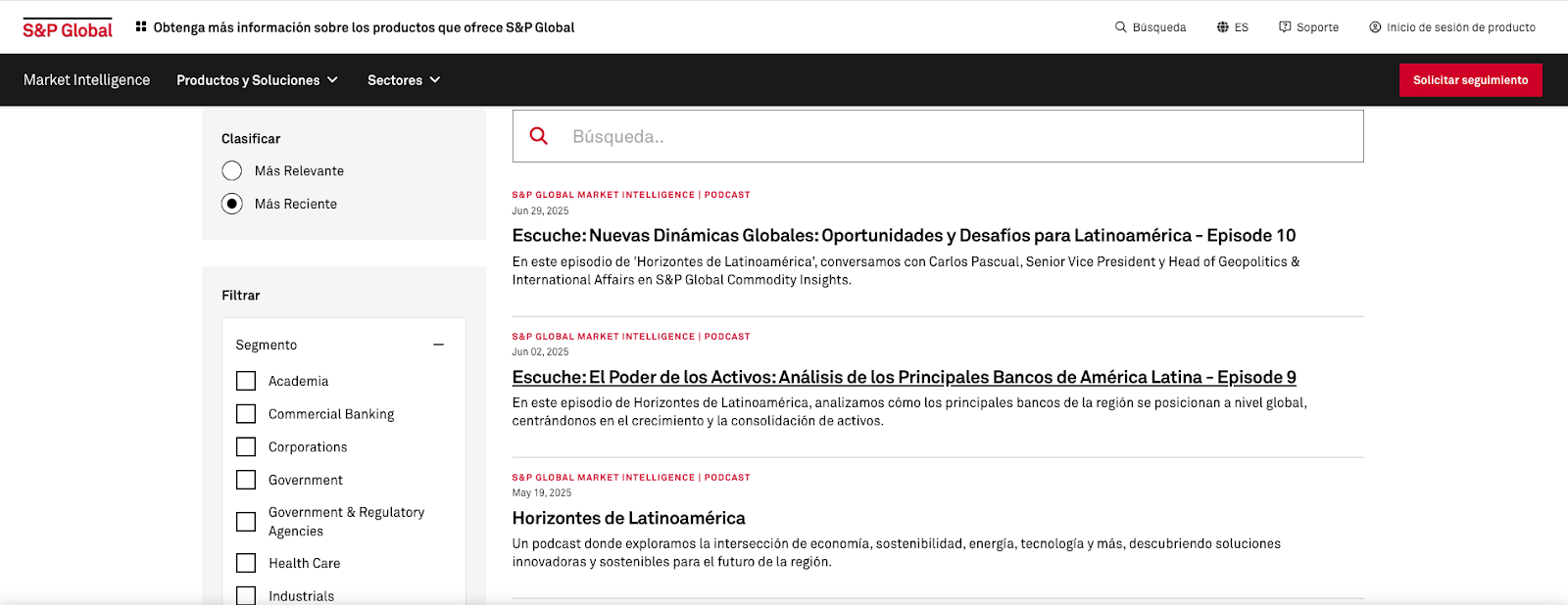 S&P Horizontes de Latinoamerica