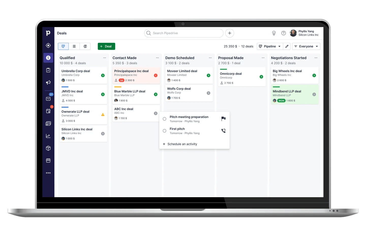 Sales automation tools Pipedrive CRM