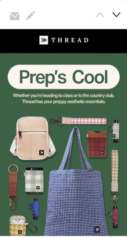 Sales calendar back-to-school email marketing campaign