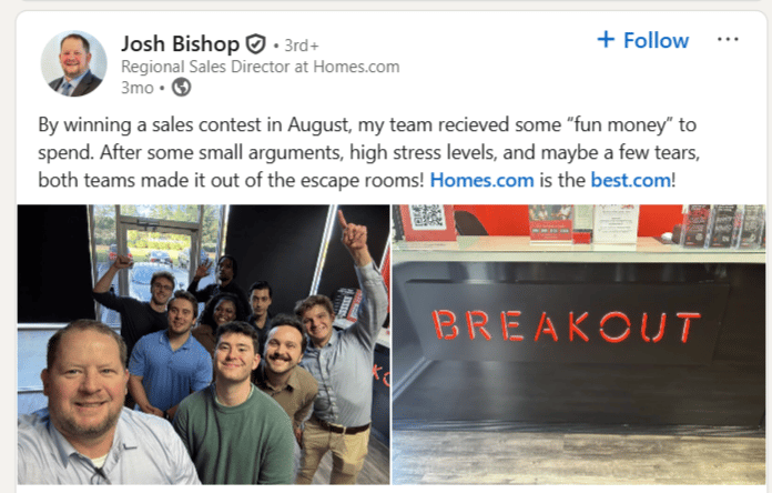 Sales incentives group activity