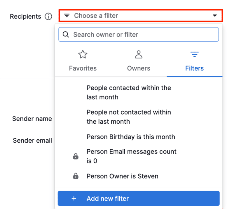 Segmentación de contactos para campañas de email en Pipedrive