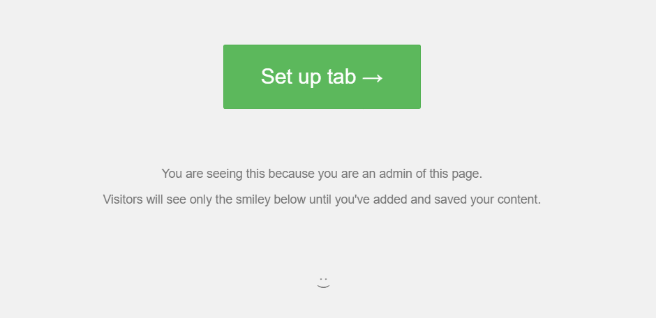 Set up tab button