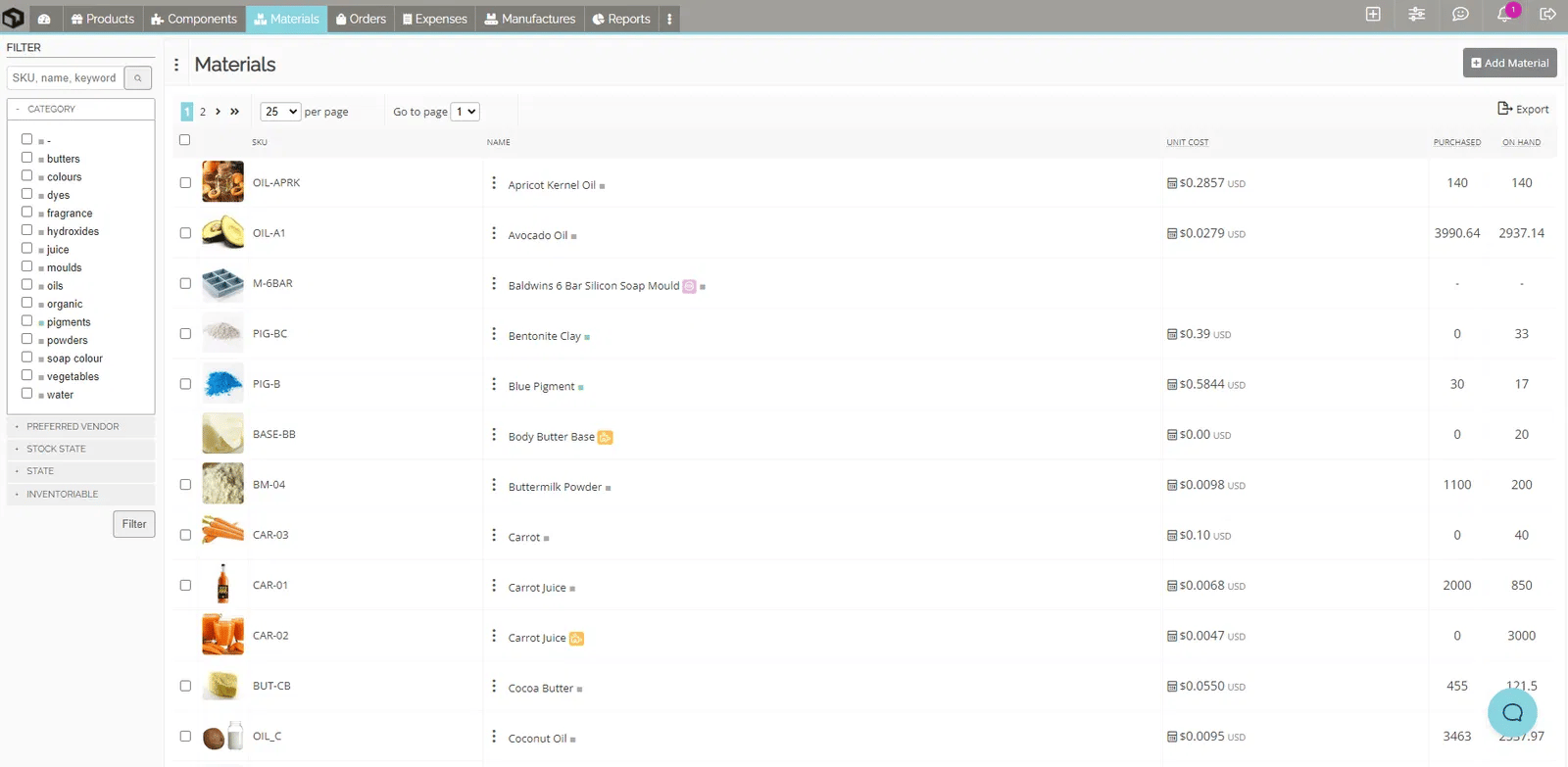 Small Business Production Software Craftybase