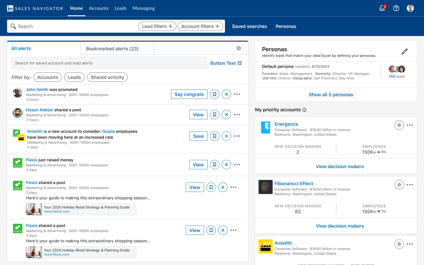 Social selling LinkedIn Sales Navigator