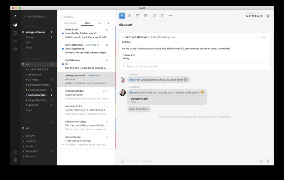 Softwarelösungen für Emailmanagement Front