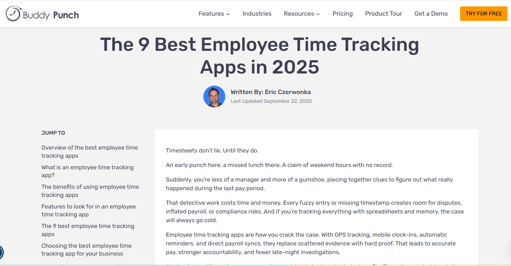 Strategic marketing Buddy Punch article