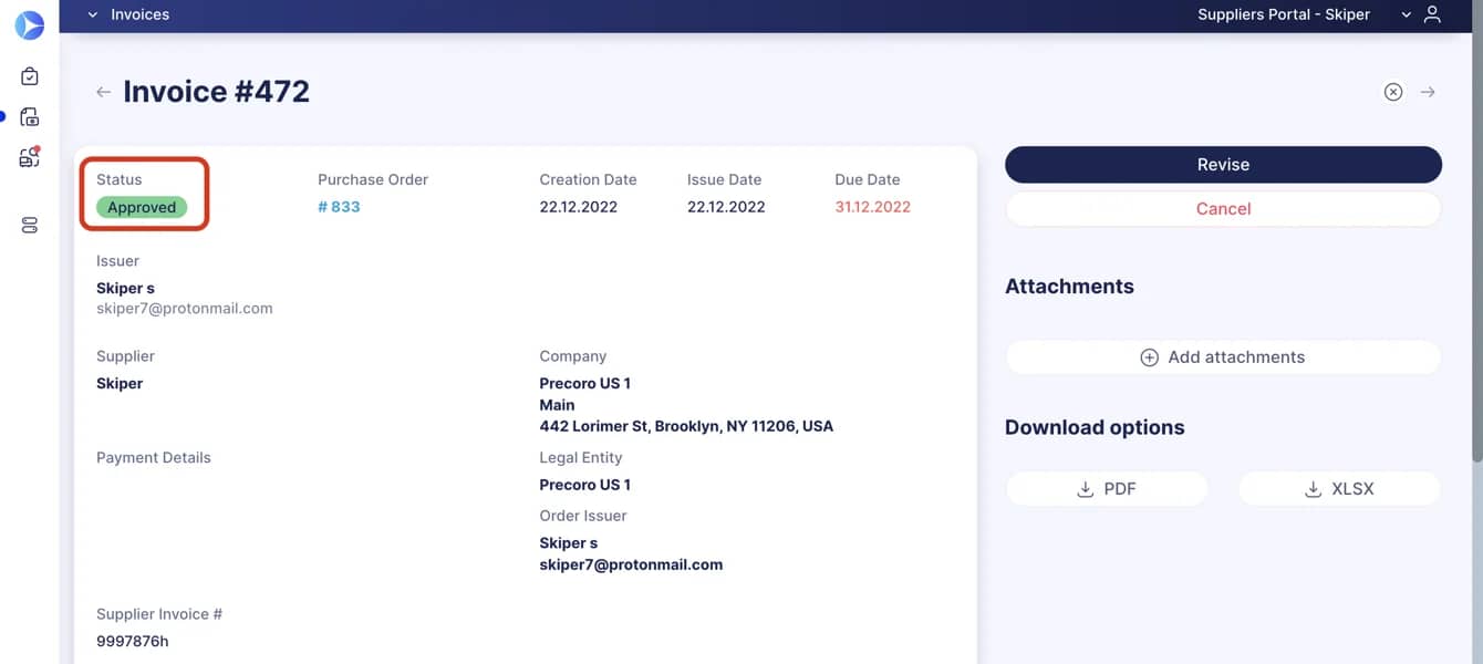 Vendor Relationship Management Software Precoro