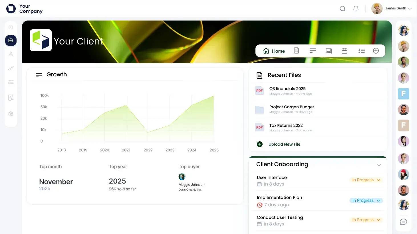 White label project management software Clinked