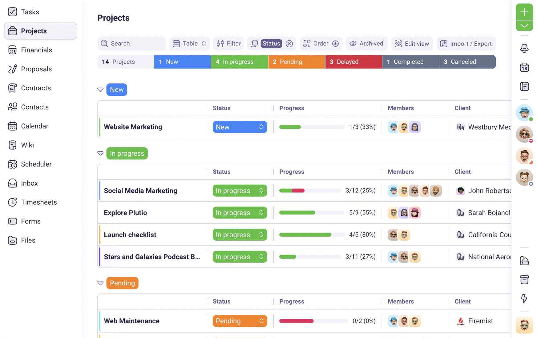 White label project management software Plutio