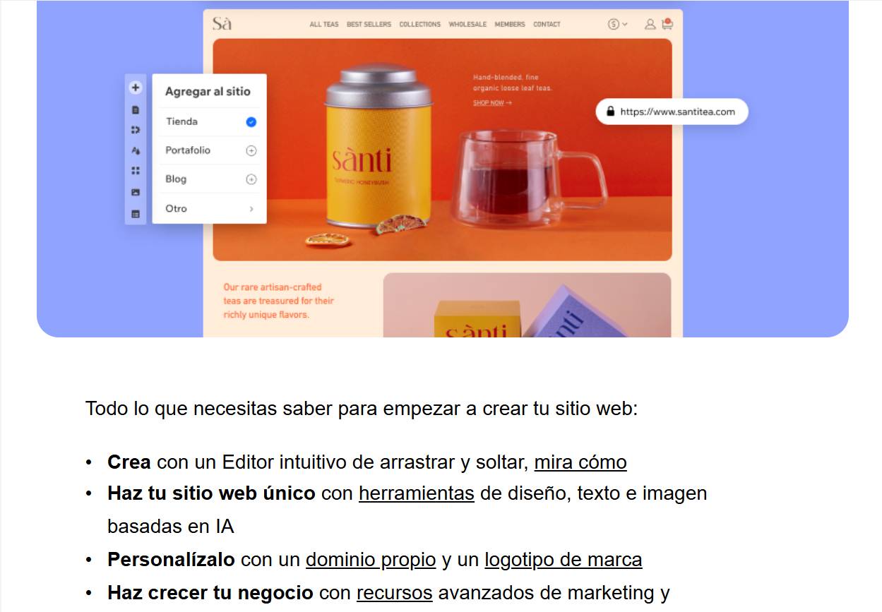 Email de confirmacion Wix