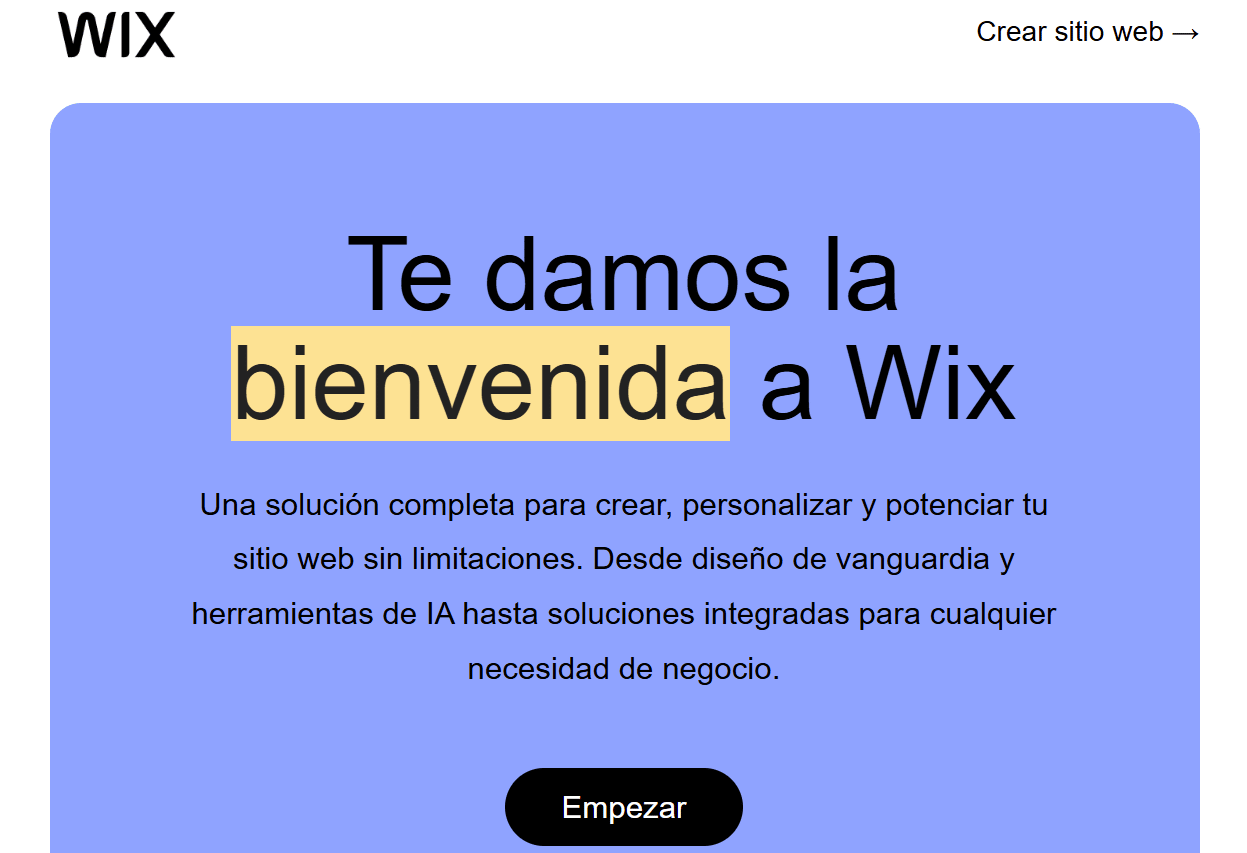 Email de confirmacion Wix