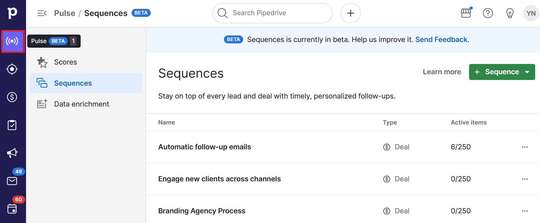 branding agency for startups Pipedrive's Pulse