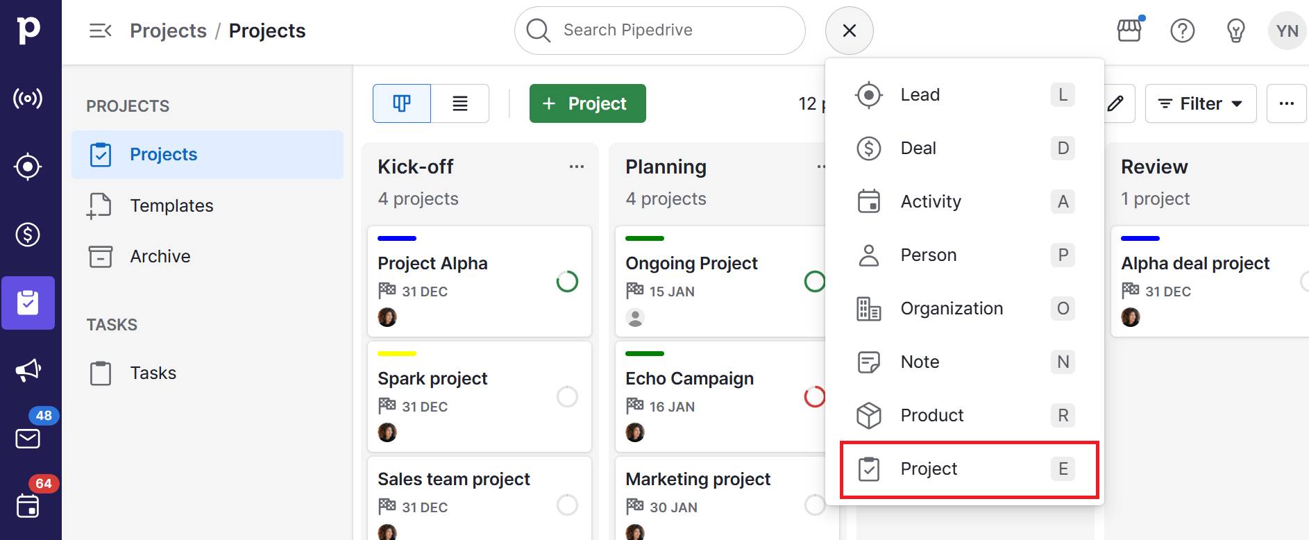 branding agency for startups Pipedrive's project management software