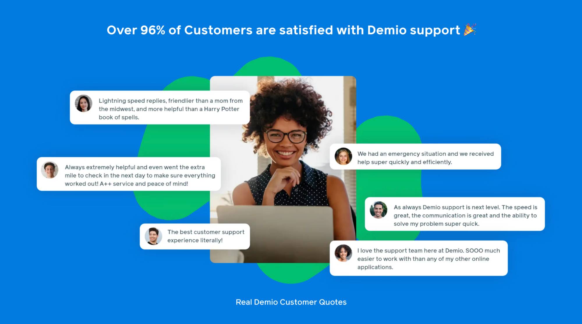customer experience Demio customer quotes