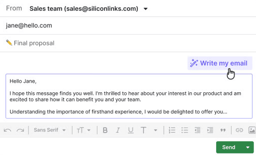 email automation tools pipedrive ai writer