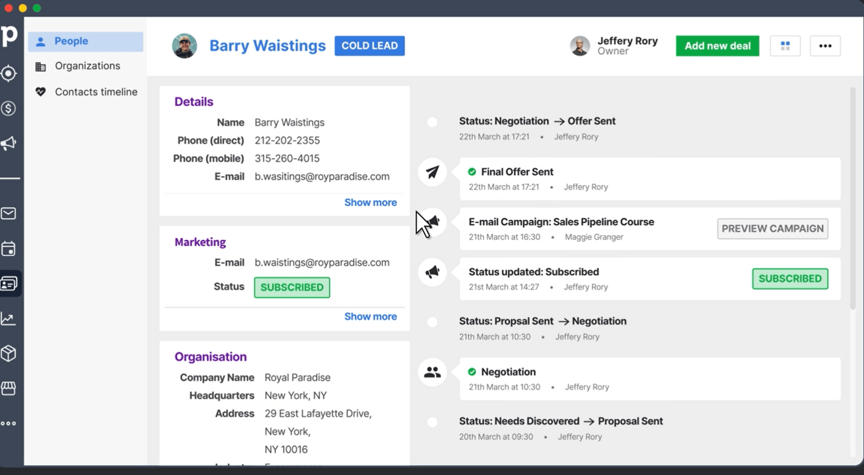 email automation tools pipedrive campaigns email marketing