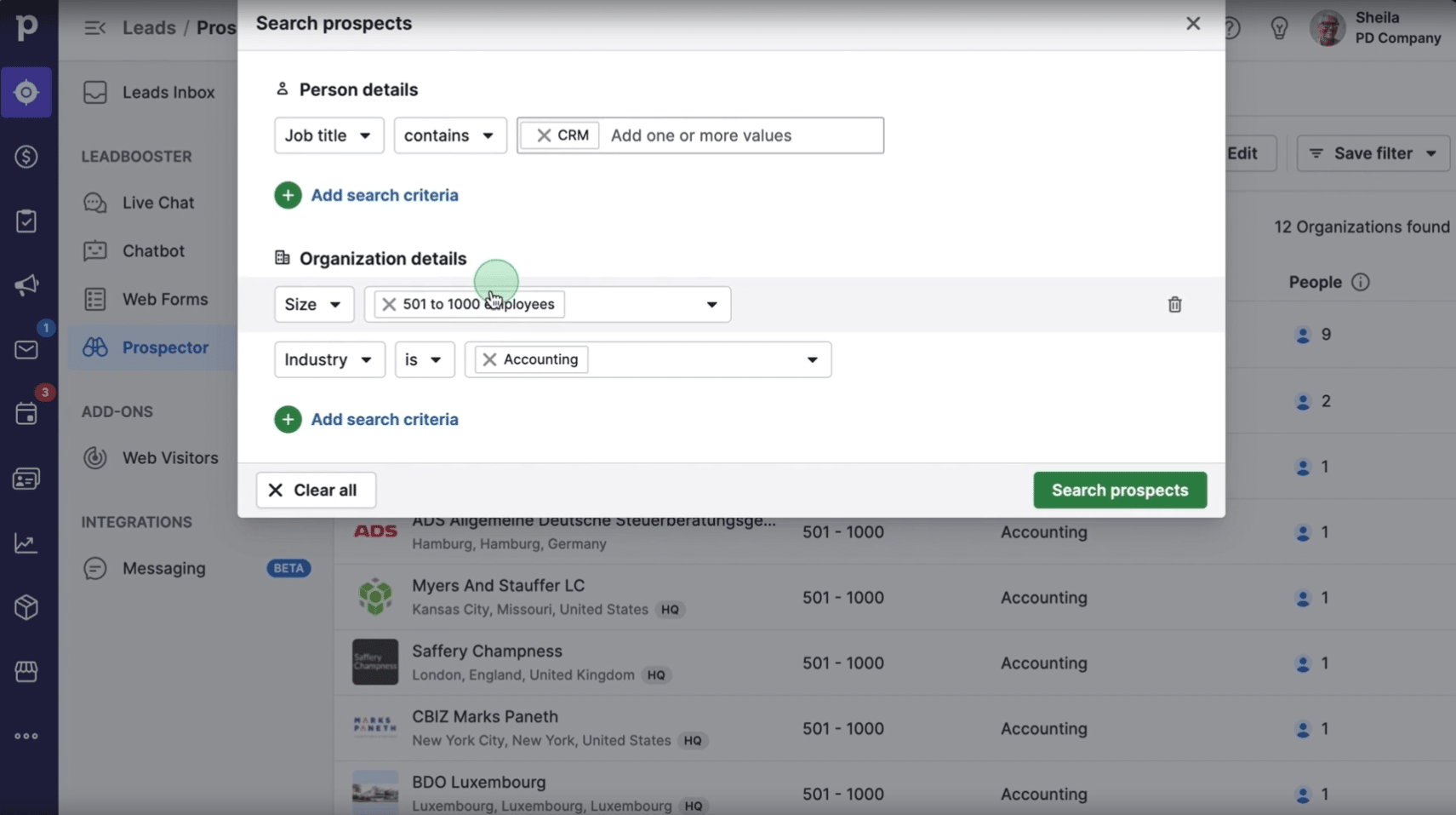 email automation tools pipedrive prospector tool
