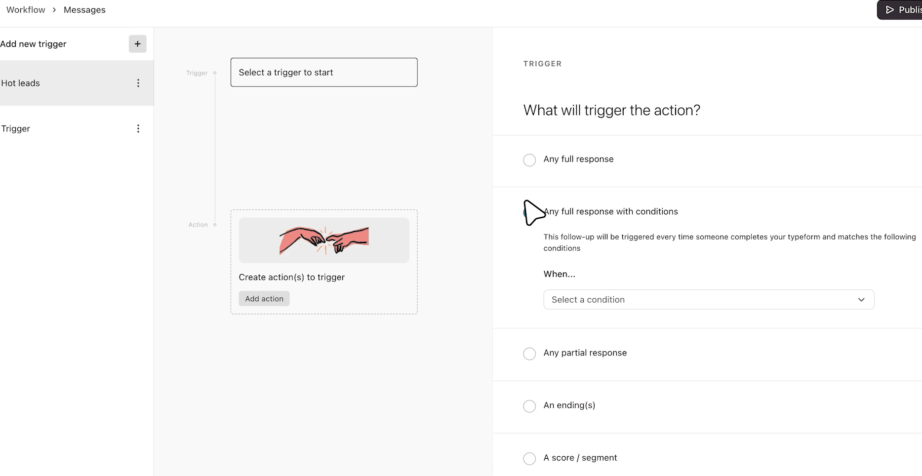 email automation tools typeform workflows