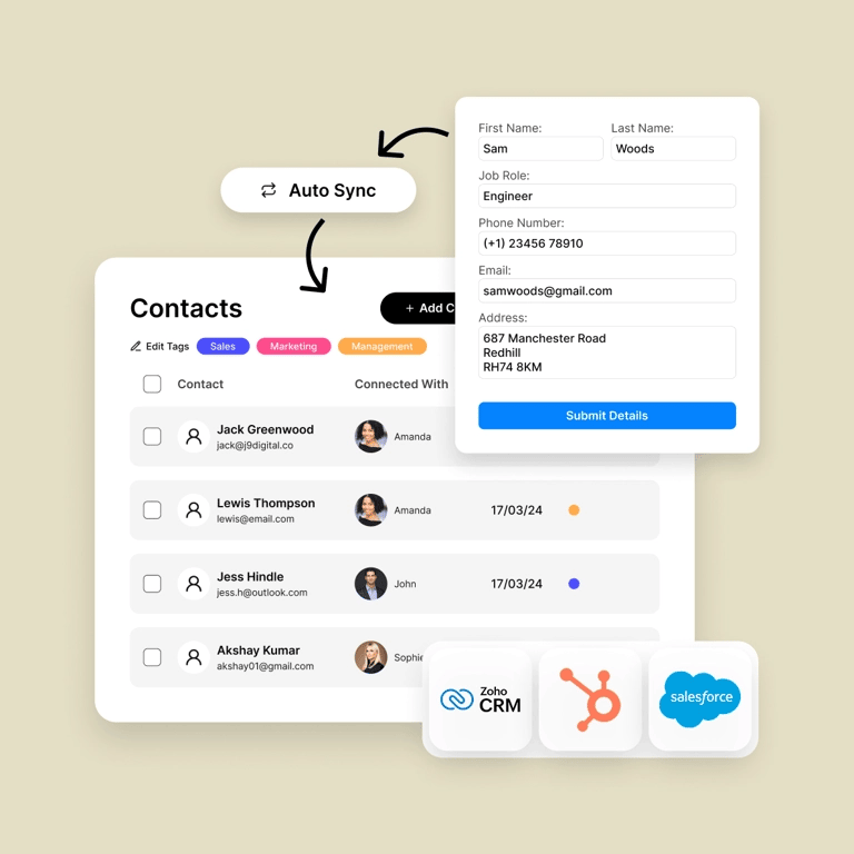 email automation tools v1ce sync