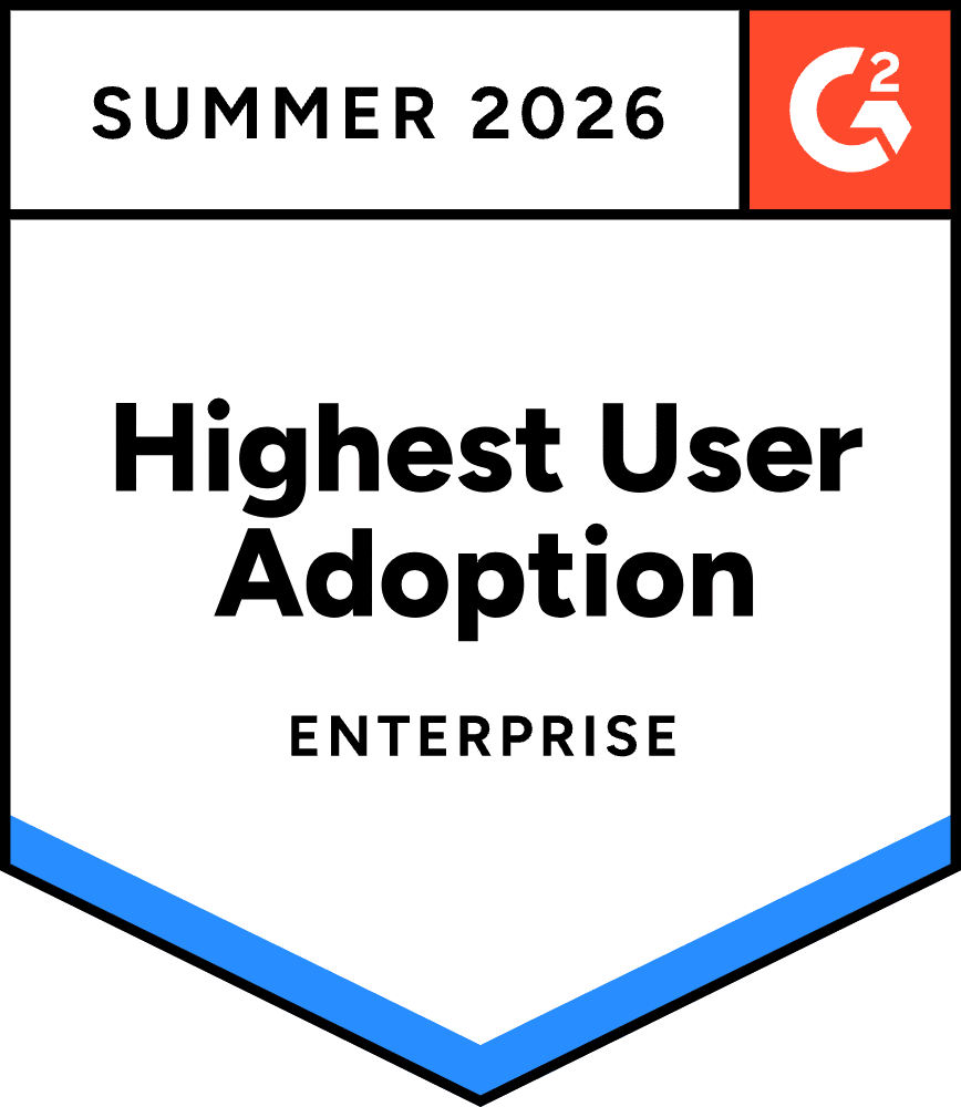 G2 Highest User Adoption, Enterprise, Summer 2026