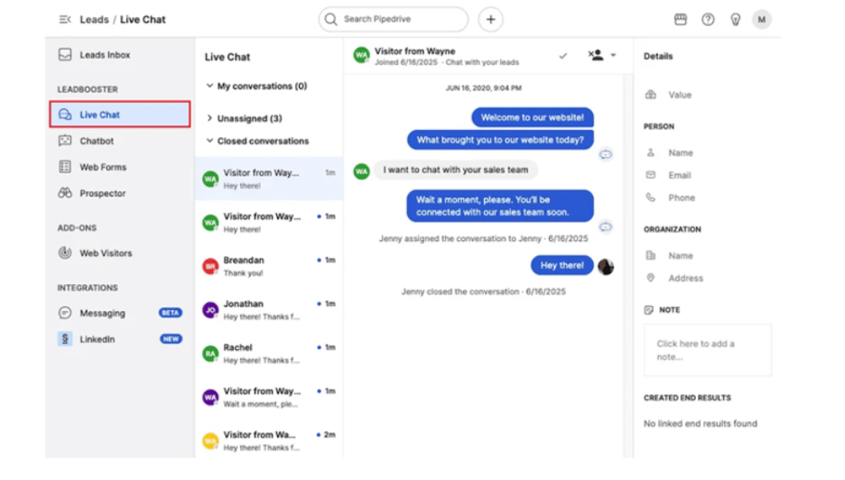 generate sales leads with Live Chat