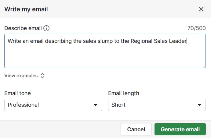 Pipedrive AI email writer