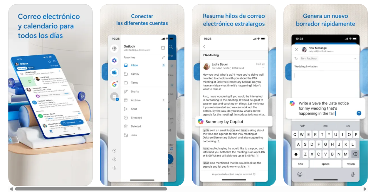 Mejores calendarios para iPhone Outlook